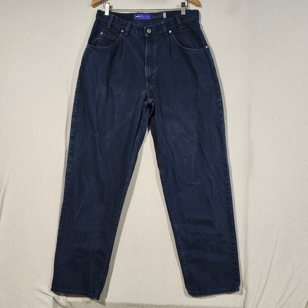 Vintage Levis SilverTab Baggy Jeans Mens 36x32 Dark Wash Made in USA 90s 40561